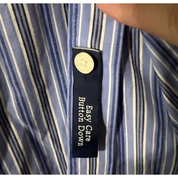 CHAPS NWOT‎ MENS LONG SLEEVE SHIRT STRETCH EASY-CARE BUTTON-DOWN SZ XXL STRIPED - Picture 4 of 7